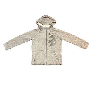 Nike Boys Dri-fit Full Zip Jacket Heather Gray Small (4-5 years)